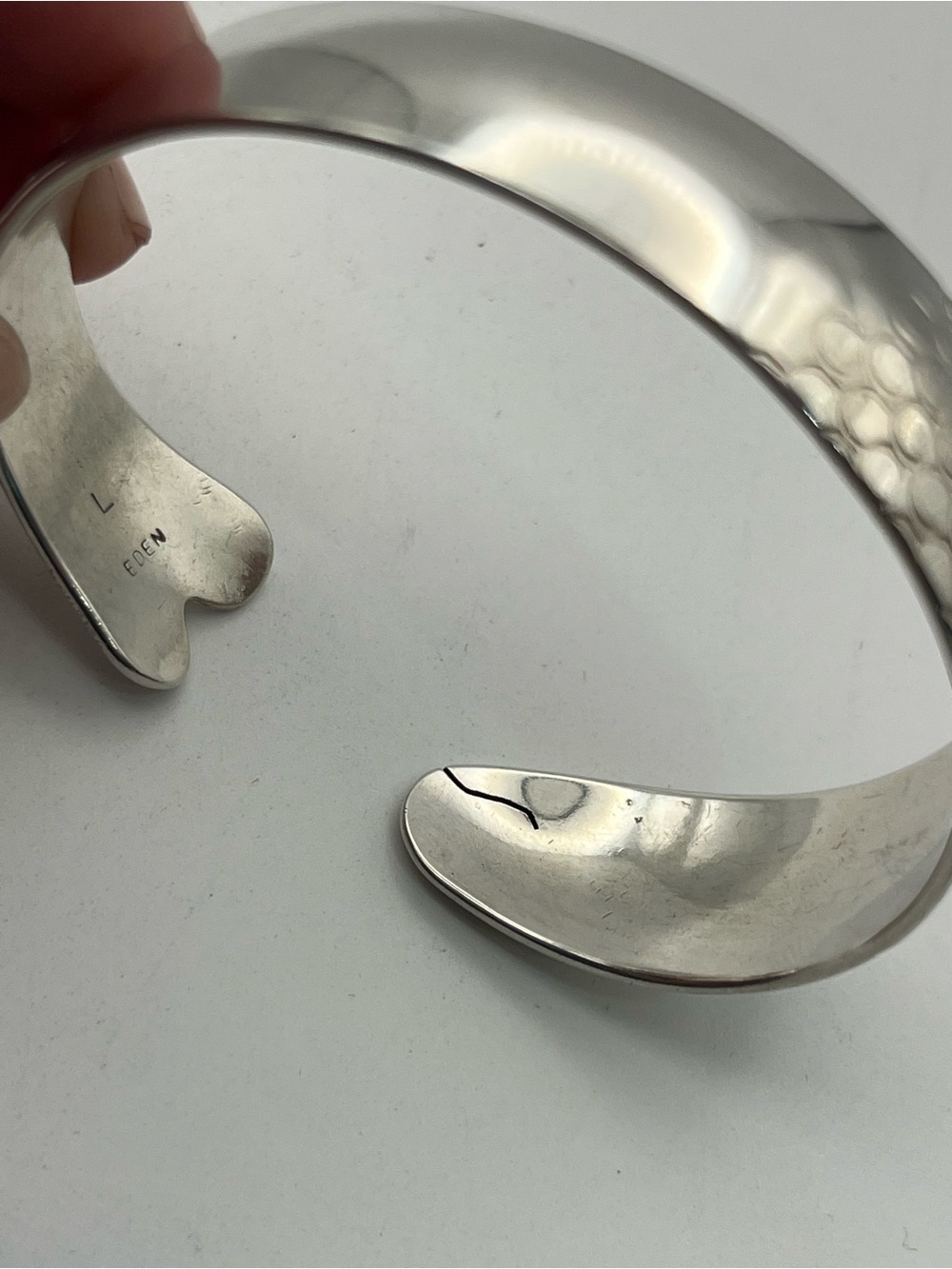 Eden Hand Arts herring cuff bracelet 14k & sterling silver Large Cape Cod - Picture 6 of 16